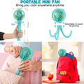 Mini Clip-On Stroller Fan – Flexible Tripod, USB Rechargeable