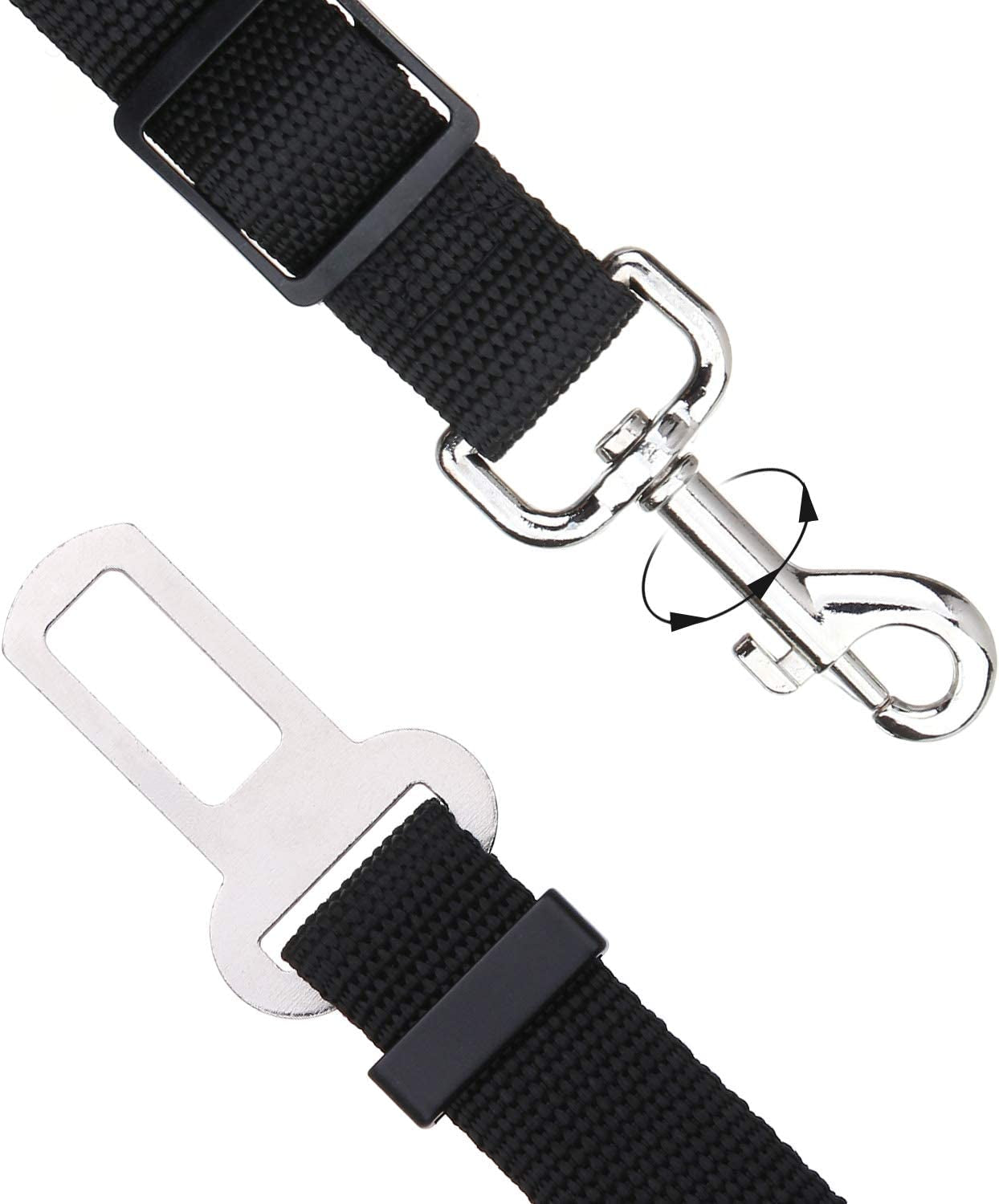 2-Pack Adjustable Pet Car Seat Belt – Dog & Cat Safety Harness