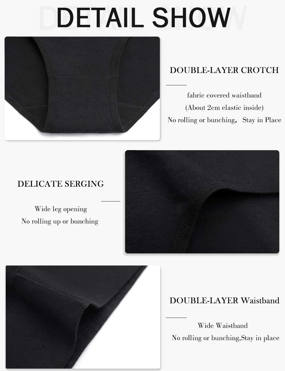 High Waist Cotton Briefs – Soft Breathable Full Coverage Underwear