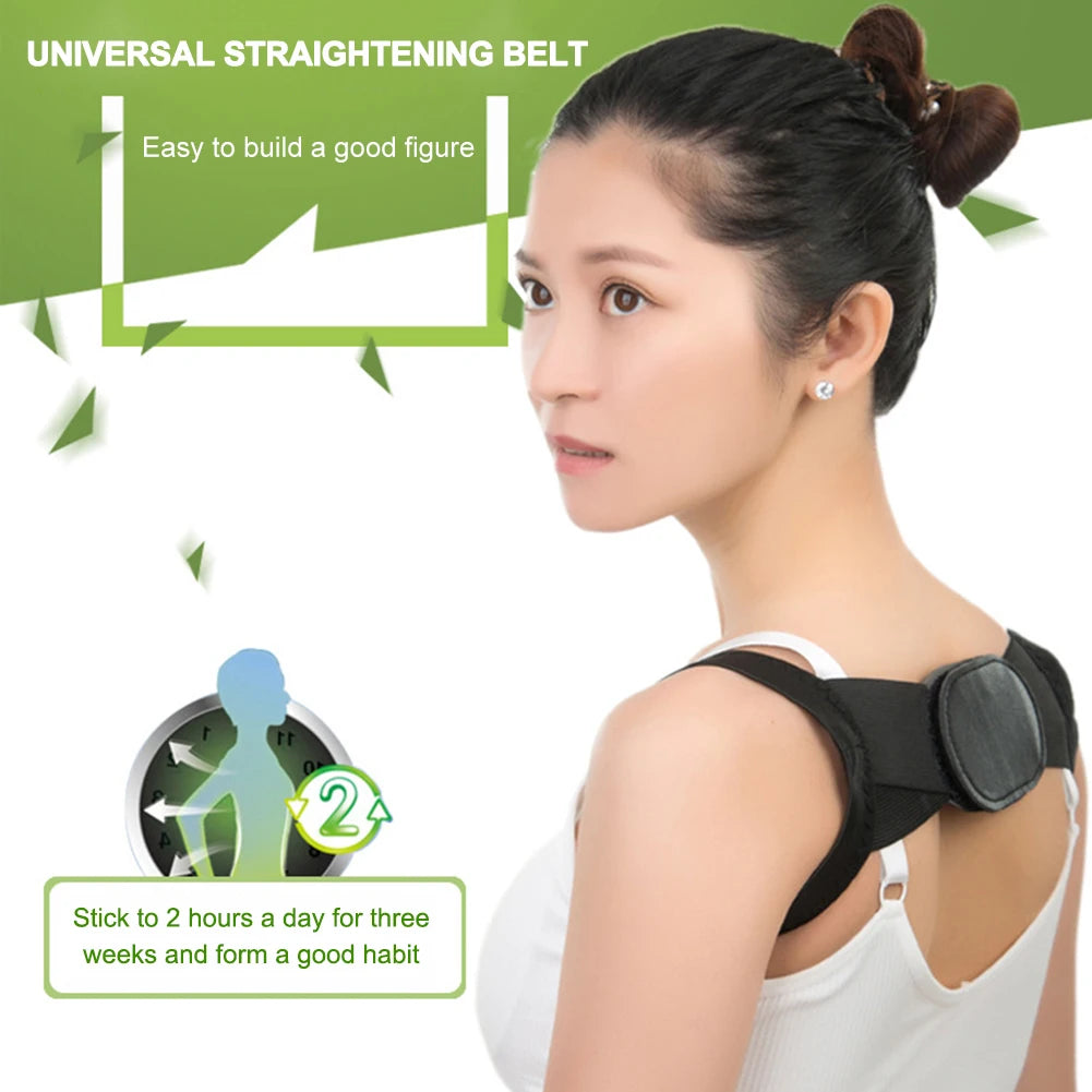 Adjustable Posture Corrector Belt for Back Support – Unisex Anti-Slouch Strap