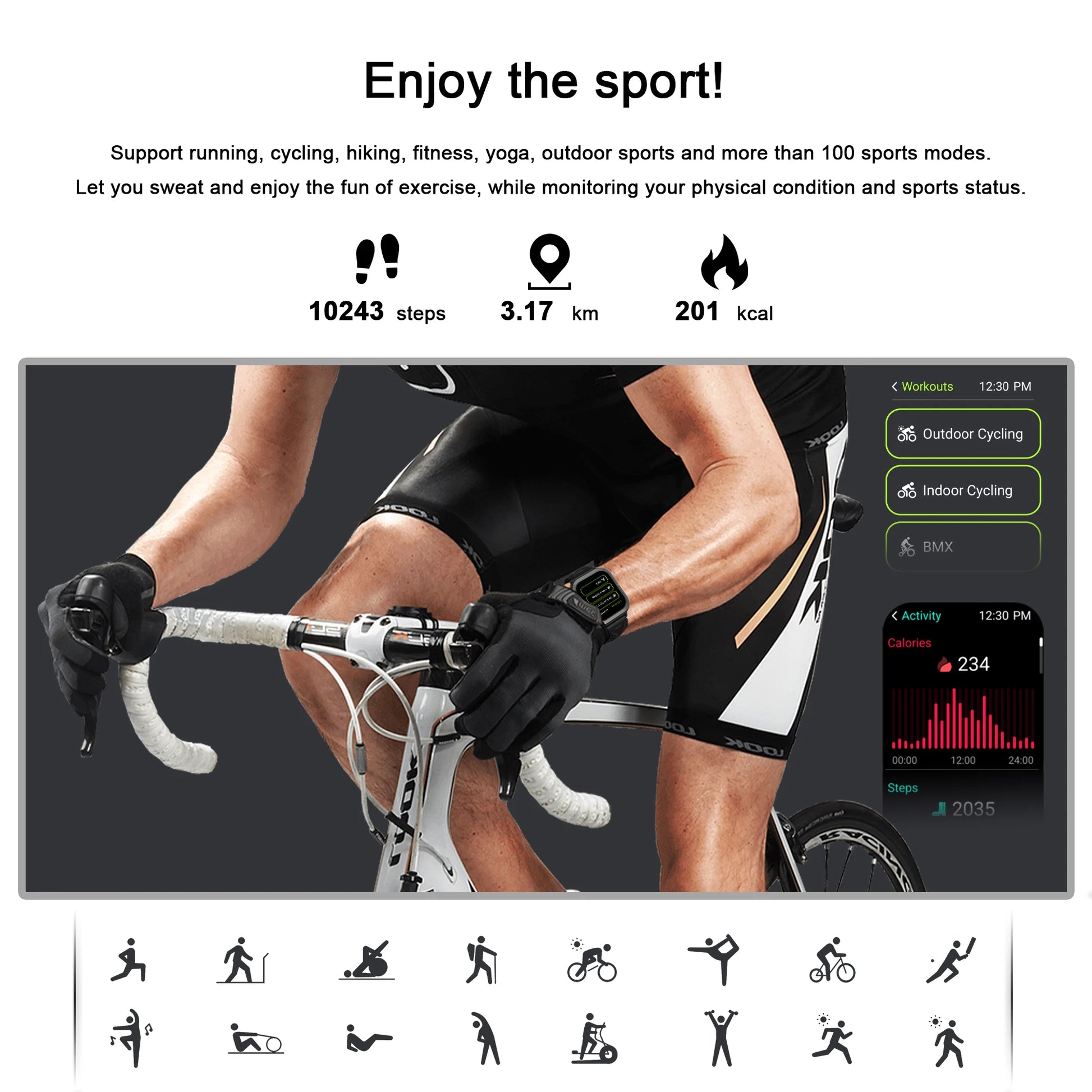 W30 Smartwatch 1.93'' HD Screen with Bluetooth Calling & Fitness Tracker