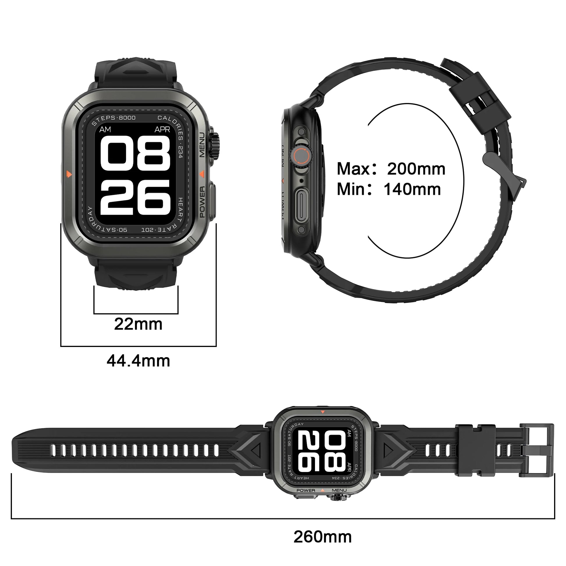 W30 Smartwatch 1.93'' HD Screen with Bluetooth Calling & Fitness Tracker