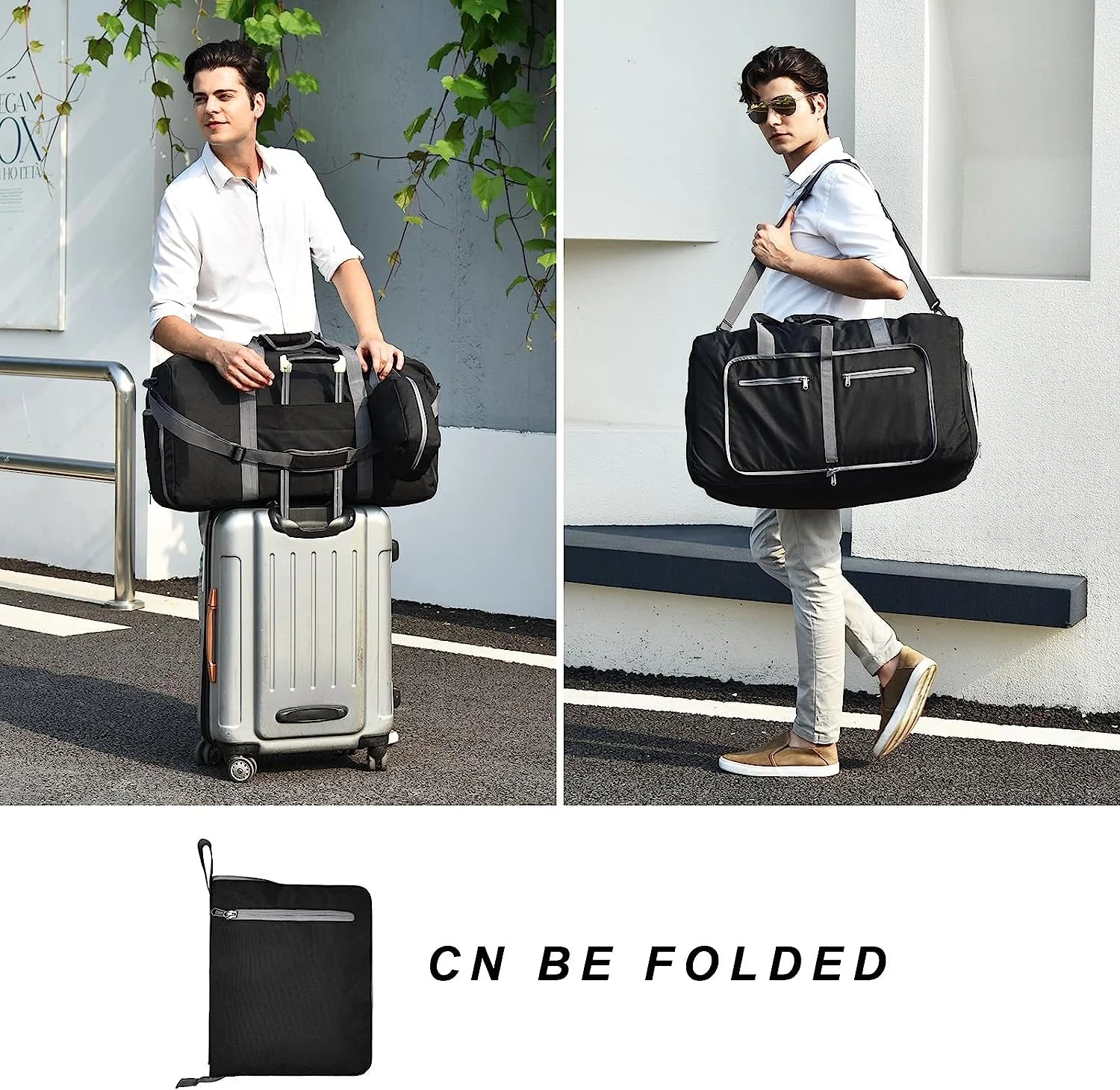Foldable Travel Duffel Bag – Waterproof, Lightweight Gym & Weekender