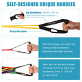 5-Pack Pull-Up Assist Resistance Bands Set with Door Anchor