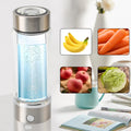 Portable Hydrogen Water Generator Bottle – 420ml Silver