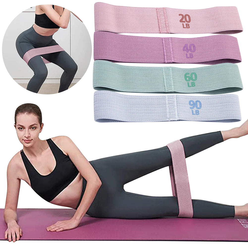 Anti-Slip Hip Resistance Bands for Glutes & Thighs – Yoga & Gym