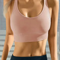 3-Pack Seamless Push-Up Sports Bras for Women – Quick-Dry, V-Neck, Jelly Cups
