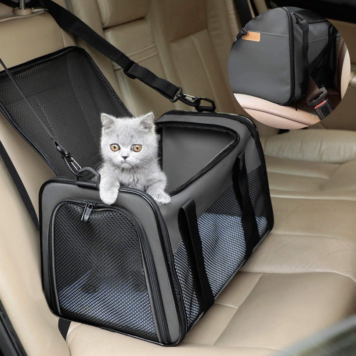Cat & Dog Carrier – Airline Approved Soft-Sided Travel Bag