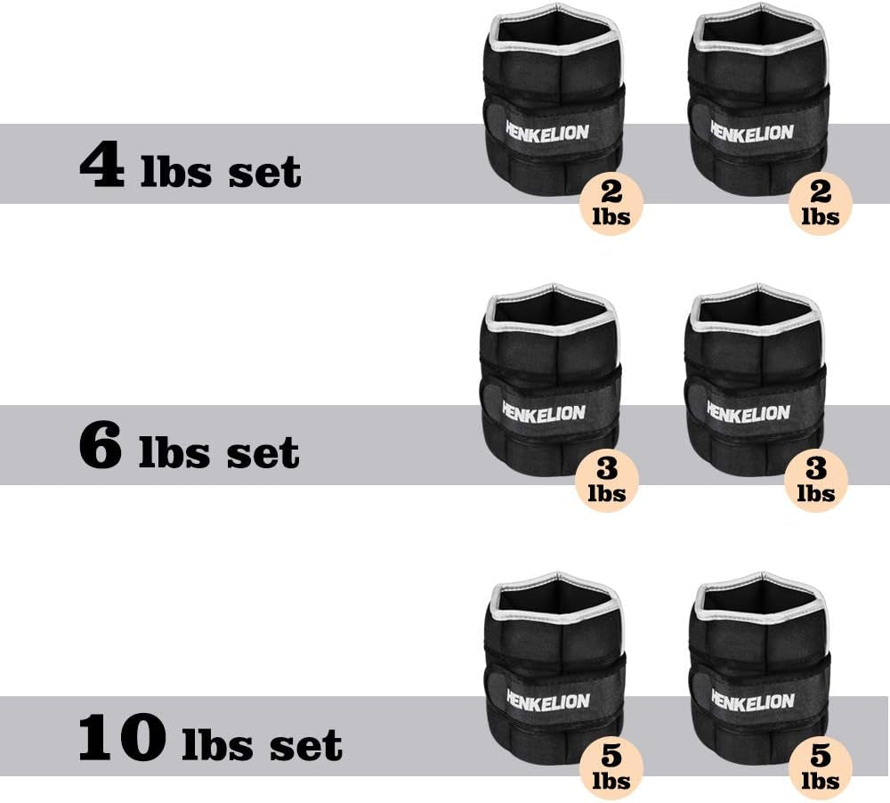 Adjustable Ankle & Wrist Weights – 1 to 10 Lbs Pair for Training & Rehab