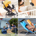 USB Rechargeable Clip-On Stroller Fan – Battery Powered, 40H Runtime