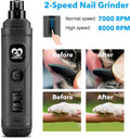 Dog Nail Grinder with LED Lights – Quiet 2-Speed Trimmer