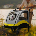 2-in-1 Folding Pet Stroller & Car Seat – Portable Dog & Cat Carrier